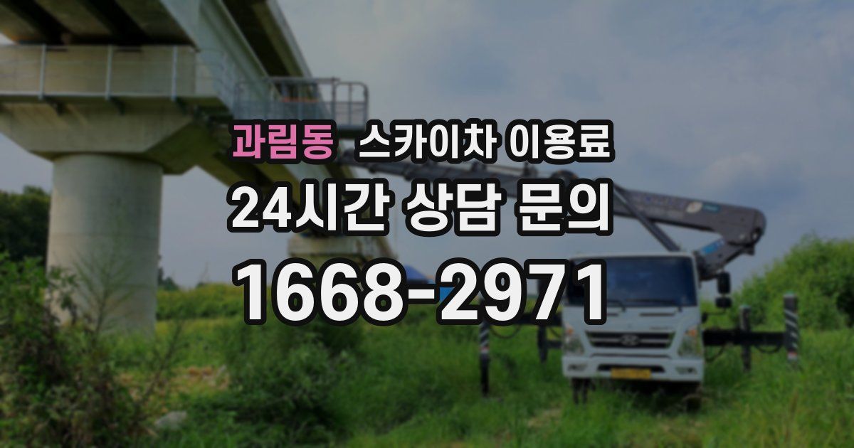 과림동 스카이차 이용료
