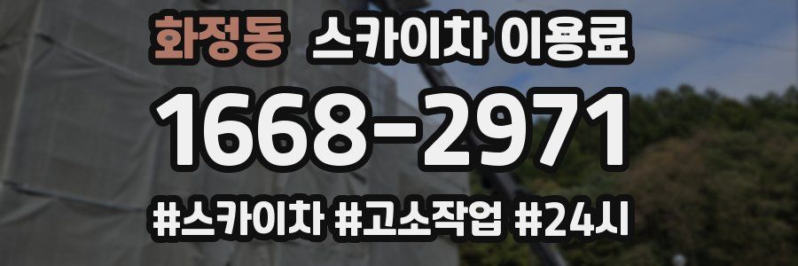 화정동 스카이차 이용료