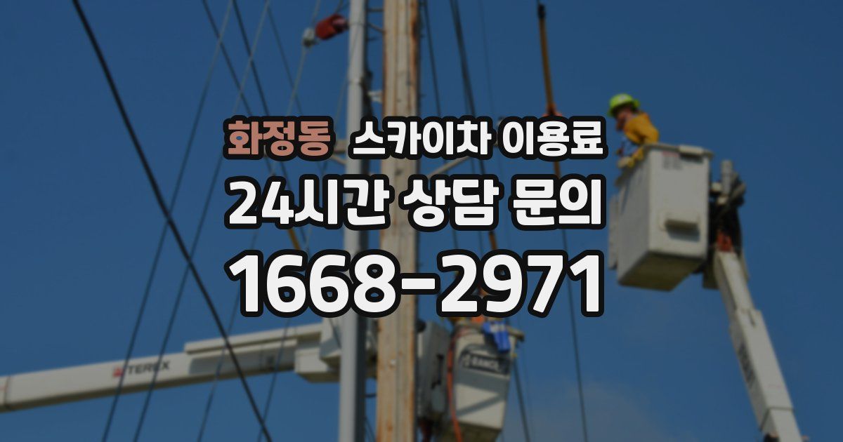 화정동 스카이차 이용료