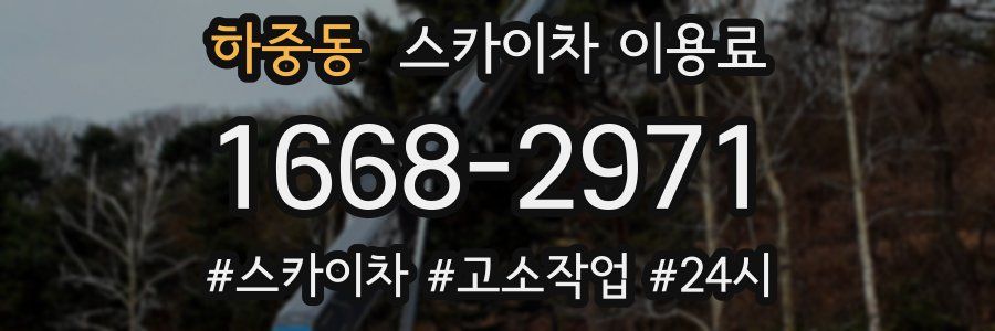 하중동 스카이차 이용료