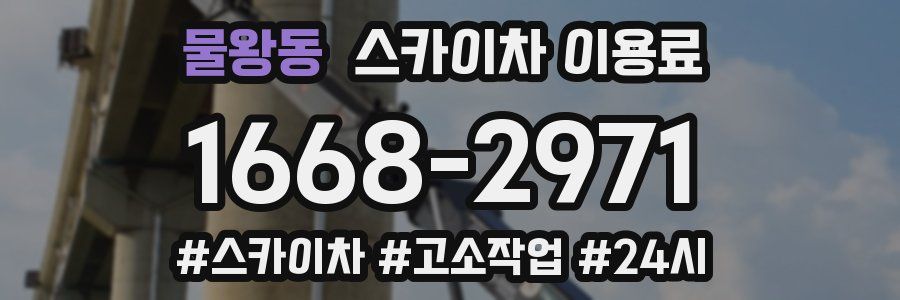 물왕동 스카이차 이용료