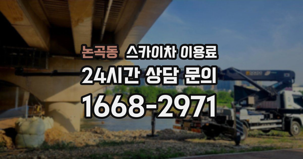 논곡동 스카이차 이용료