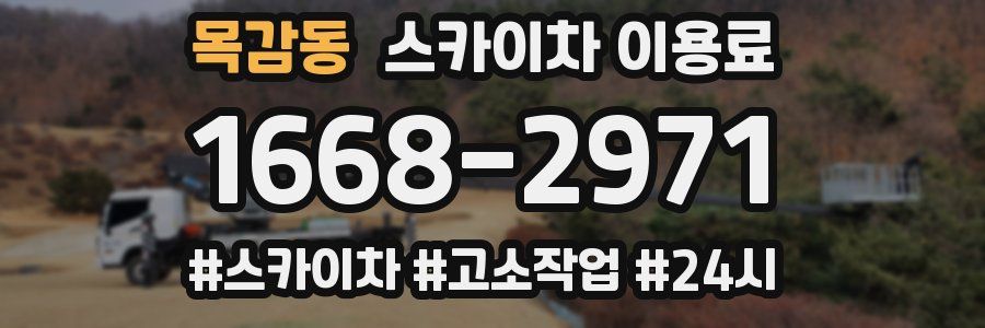 목감동 스카이차 이용료