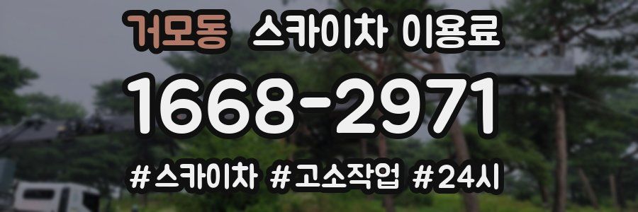 거모동 스카이차 이용료