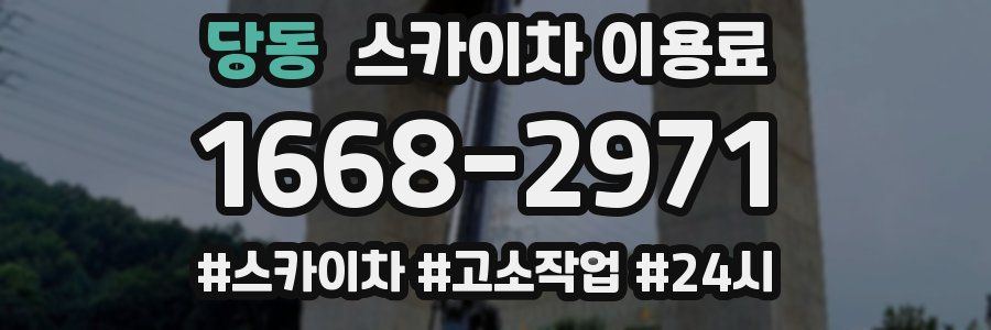 당동 스카이차 이용료