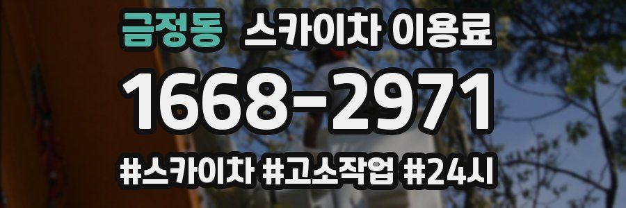 금정동 스카이차 이용료