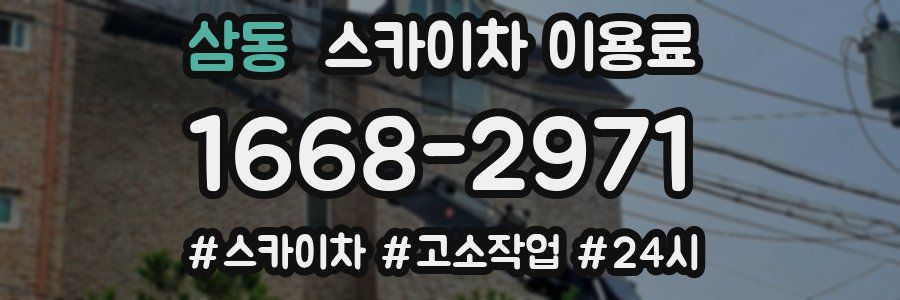 삼동 스카이차 이용료