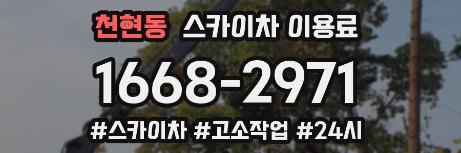 천현동 스카이차 이용료