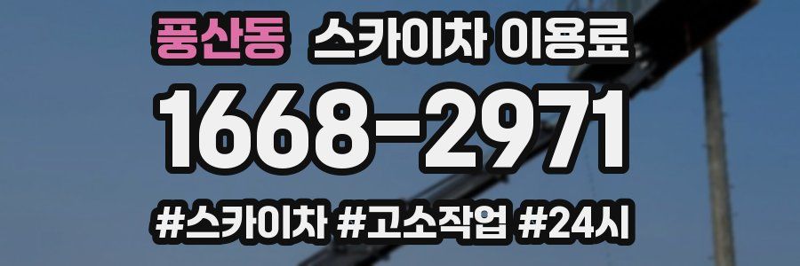 풍산동 스카이차 이용료