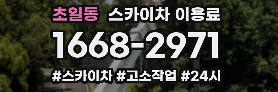 초일동 스카이차 이용료