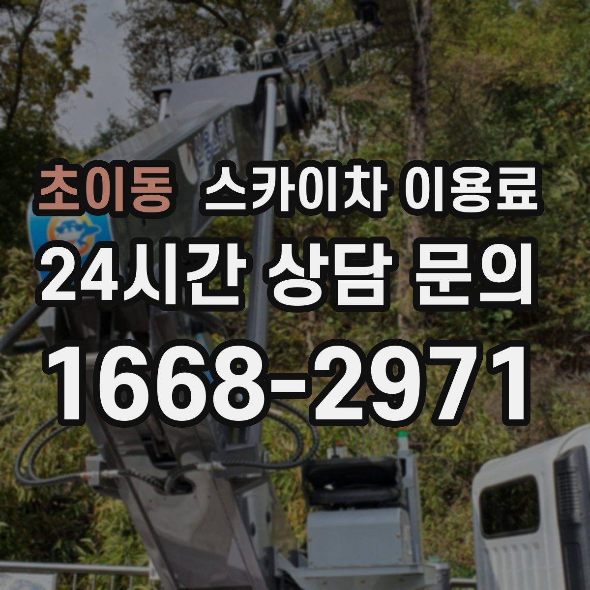 초이동 스카이차 이용료 확인 시 안전 교육 여부도 살펴보기