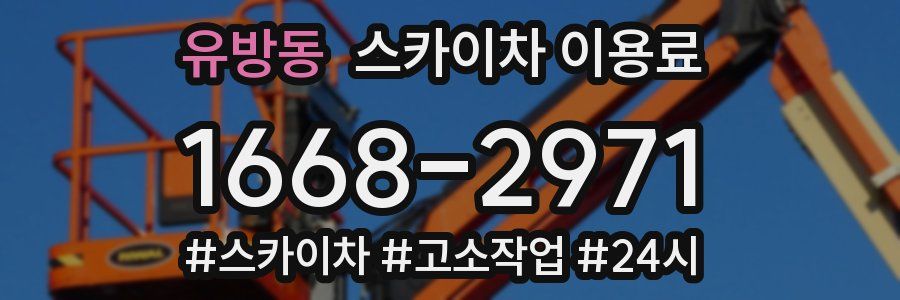 유방동 스카이차 이용료