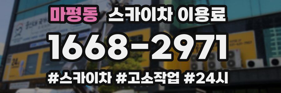 마평동 스카이차 이용료