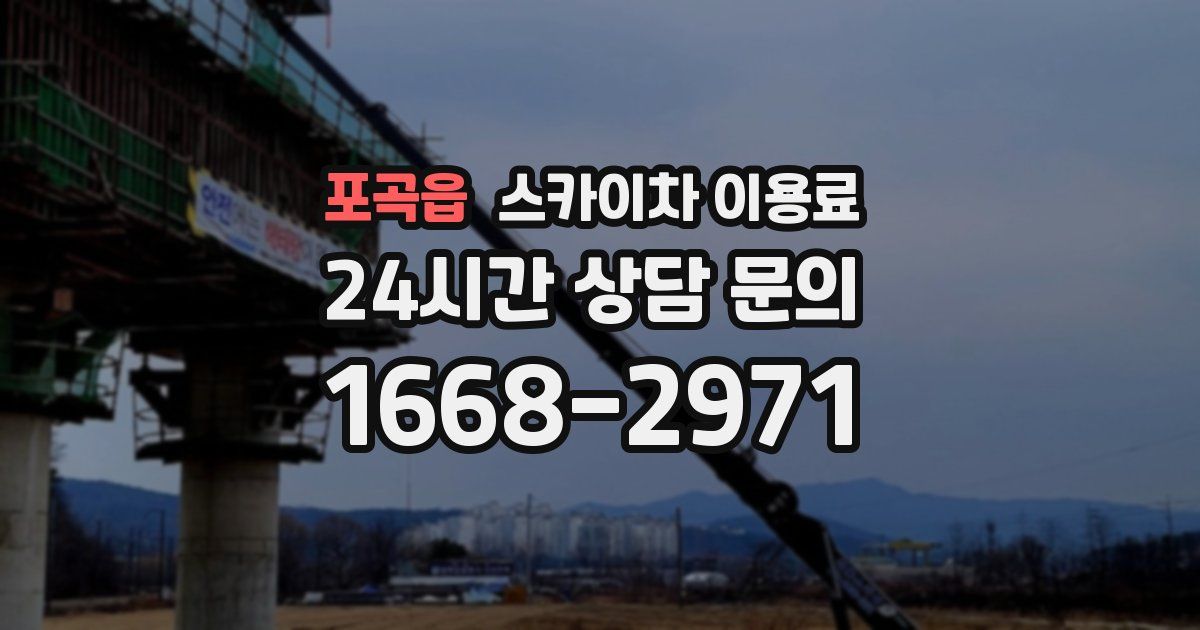 포곡읍 스카이차 이용료