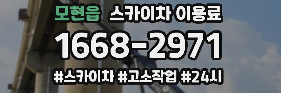 모현읍 스카이차 이용료