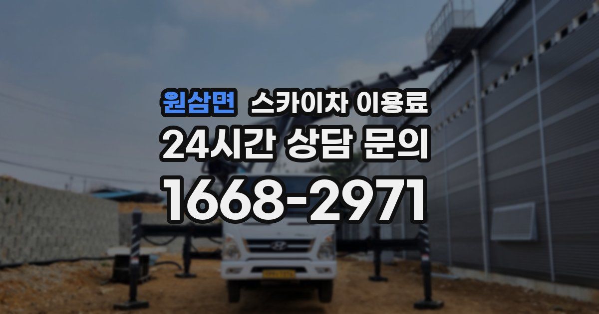 원삼면 스카이차 이용료