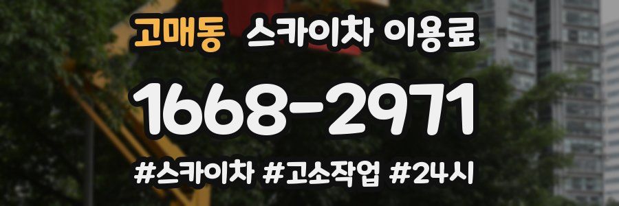 고매동 스카이차 이용료