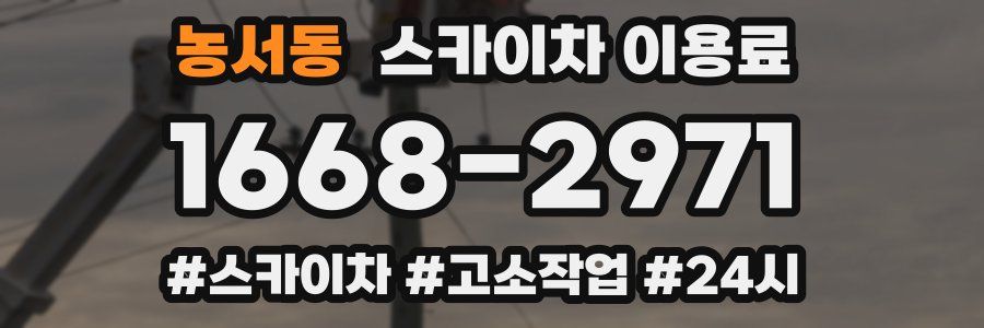 농서동 스카이차 이용료