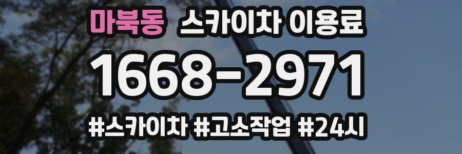 마북동 스카이차 이용료