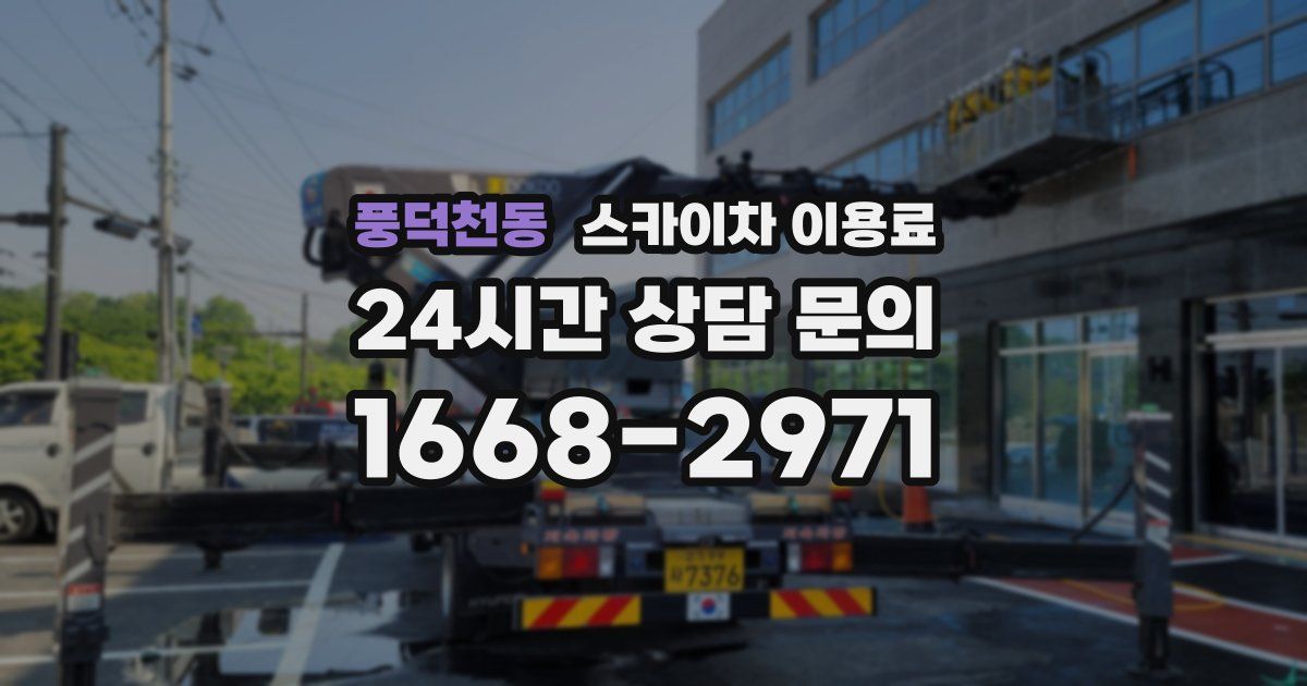 풍덕천동 스카이차 이용료