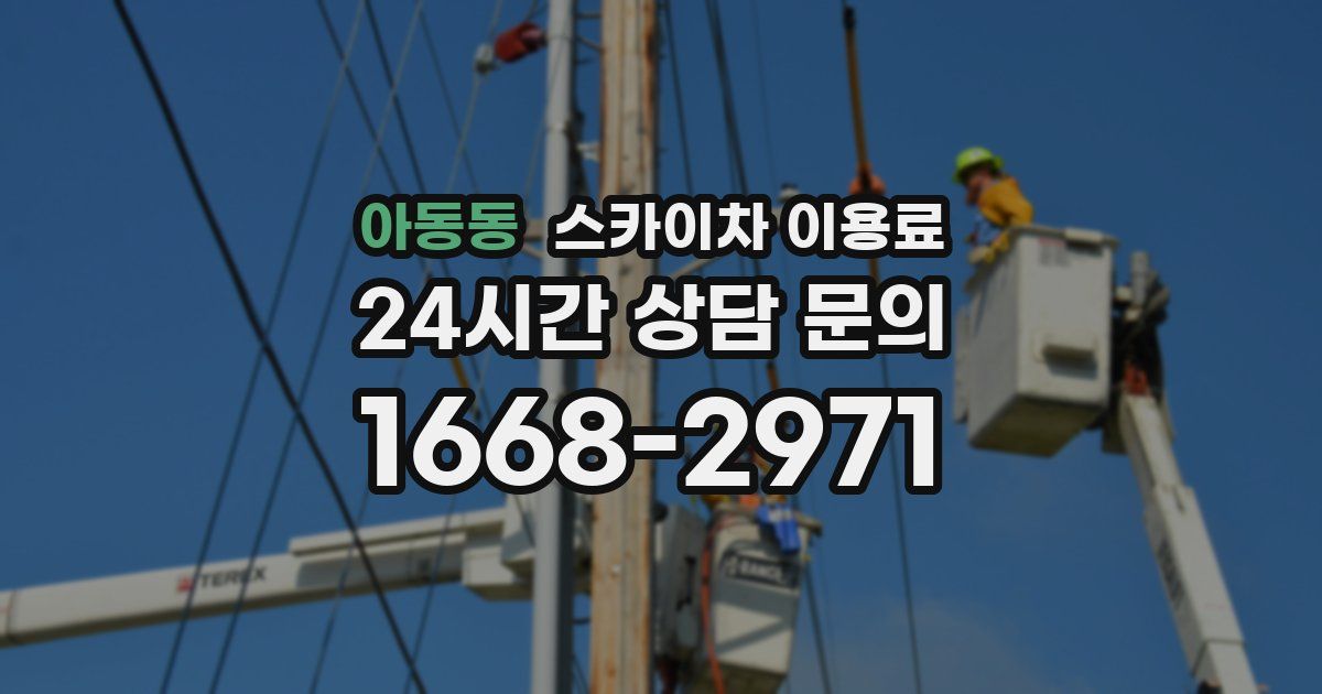 아동동 스카이차 이용료