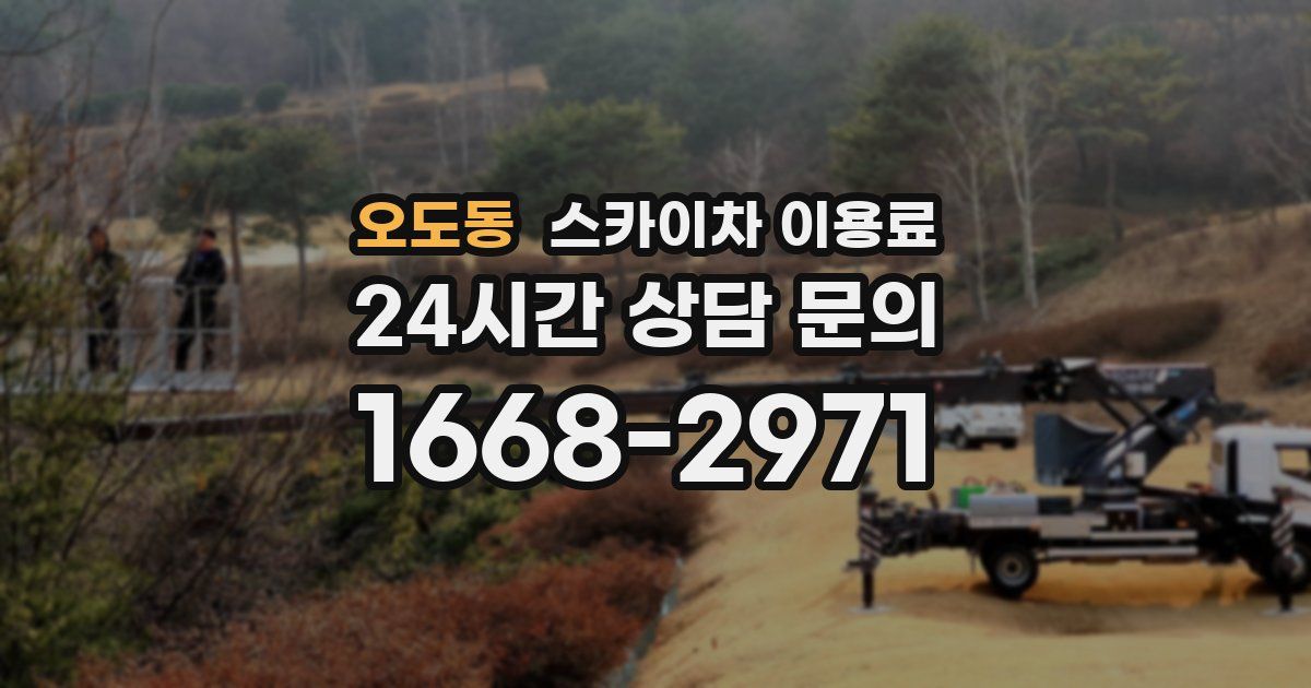 오도동 스카이차 이용료