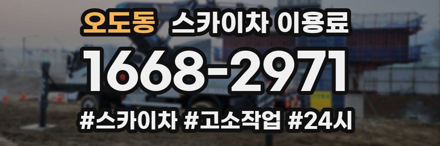 오도동 스카이차 이용료