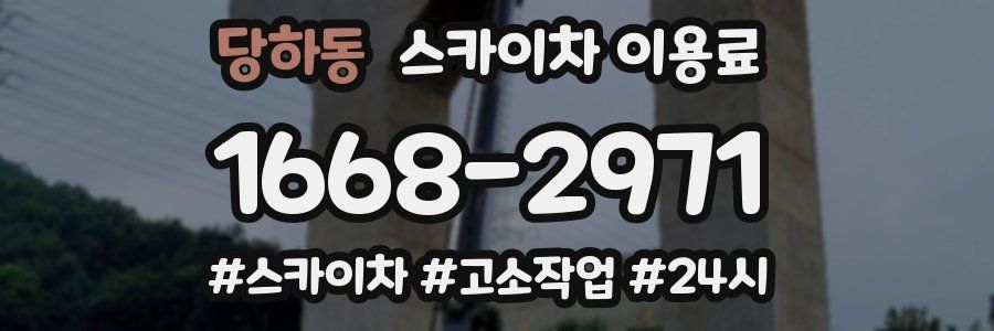 당하동 스카이차 이용료