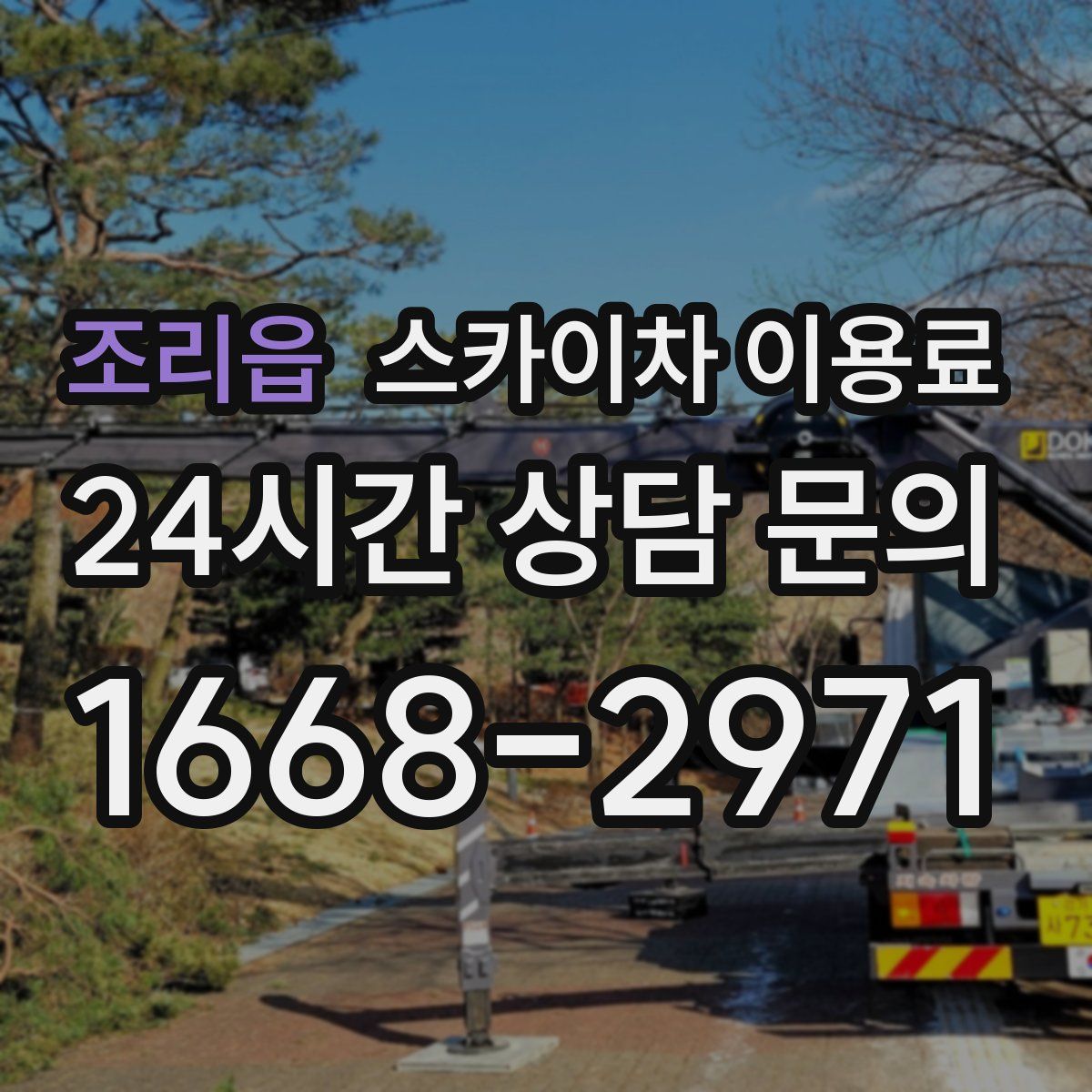 조리읍 스카이차 이용료