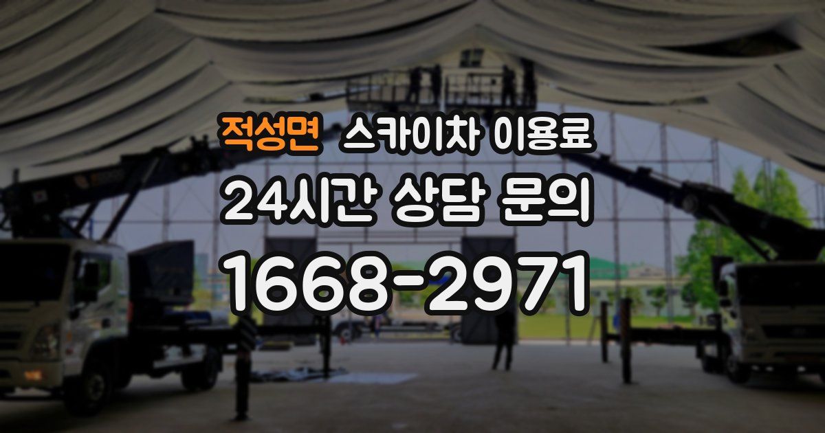 적성면 스카이차 이용료