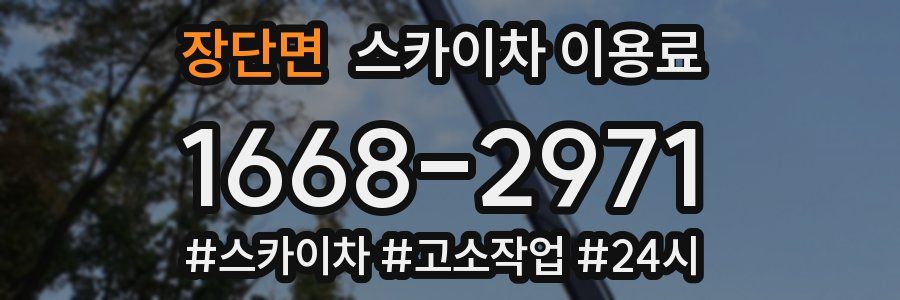 장단면 스카이차 이용료