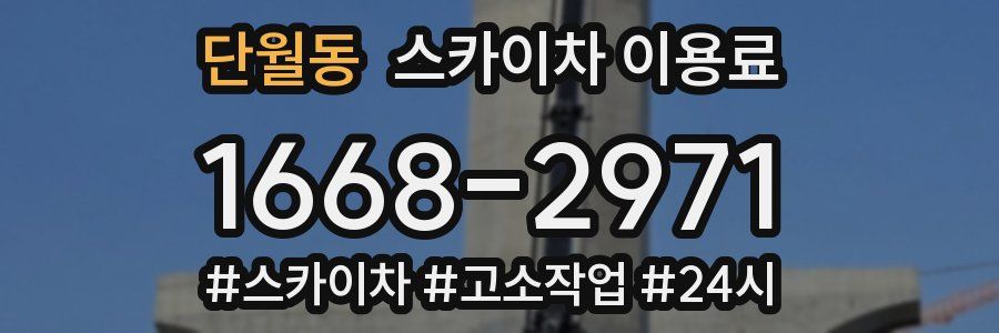 단월동 스카이차 이용료