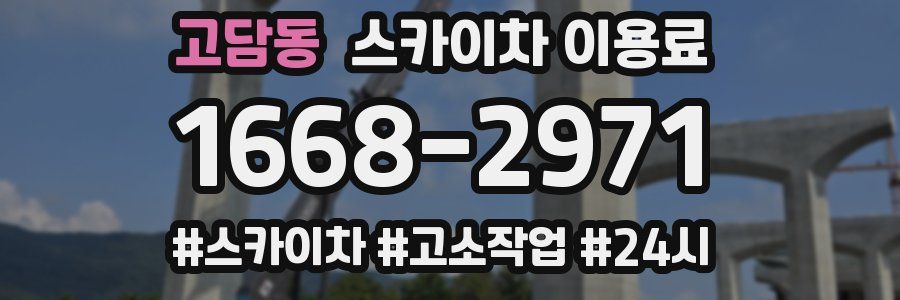 고담동 스카이차 이용료