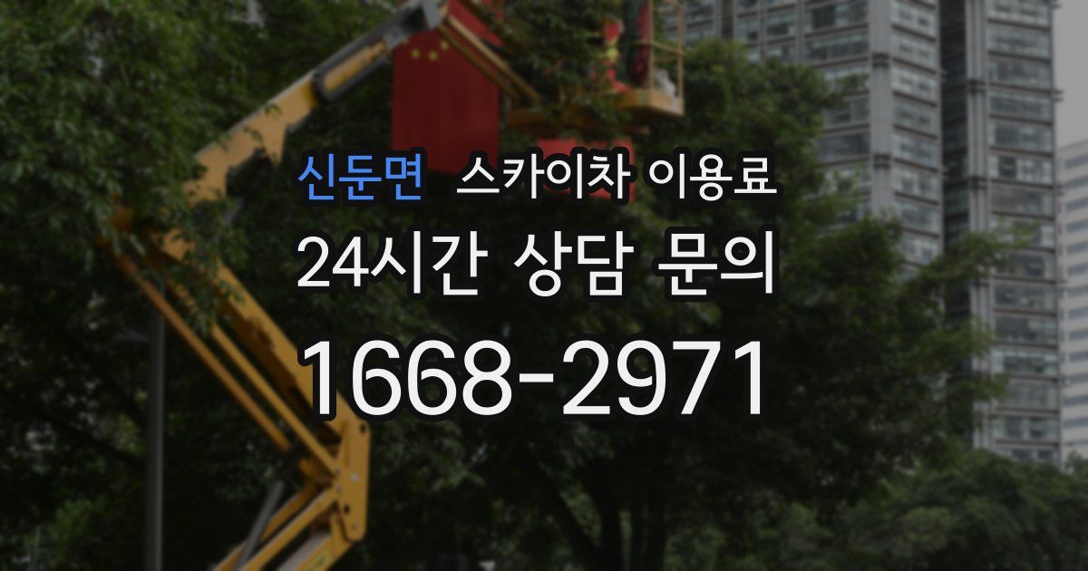 신둔면 스카이차 이용료