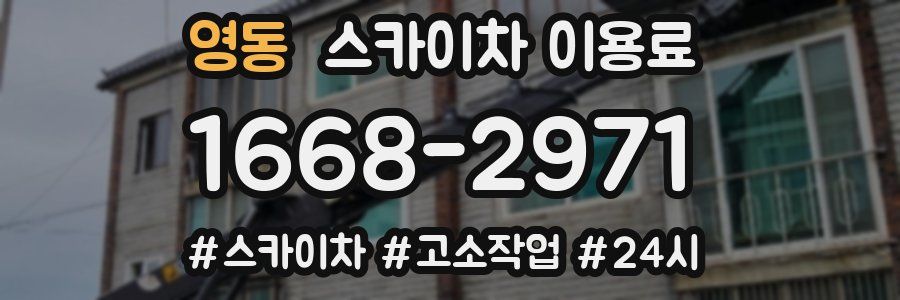 영동 스카이차 이용료