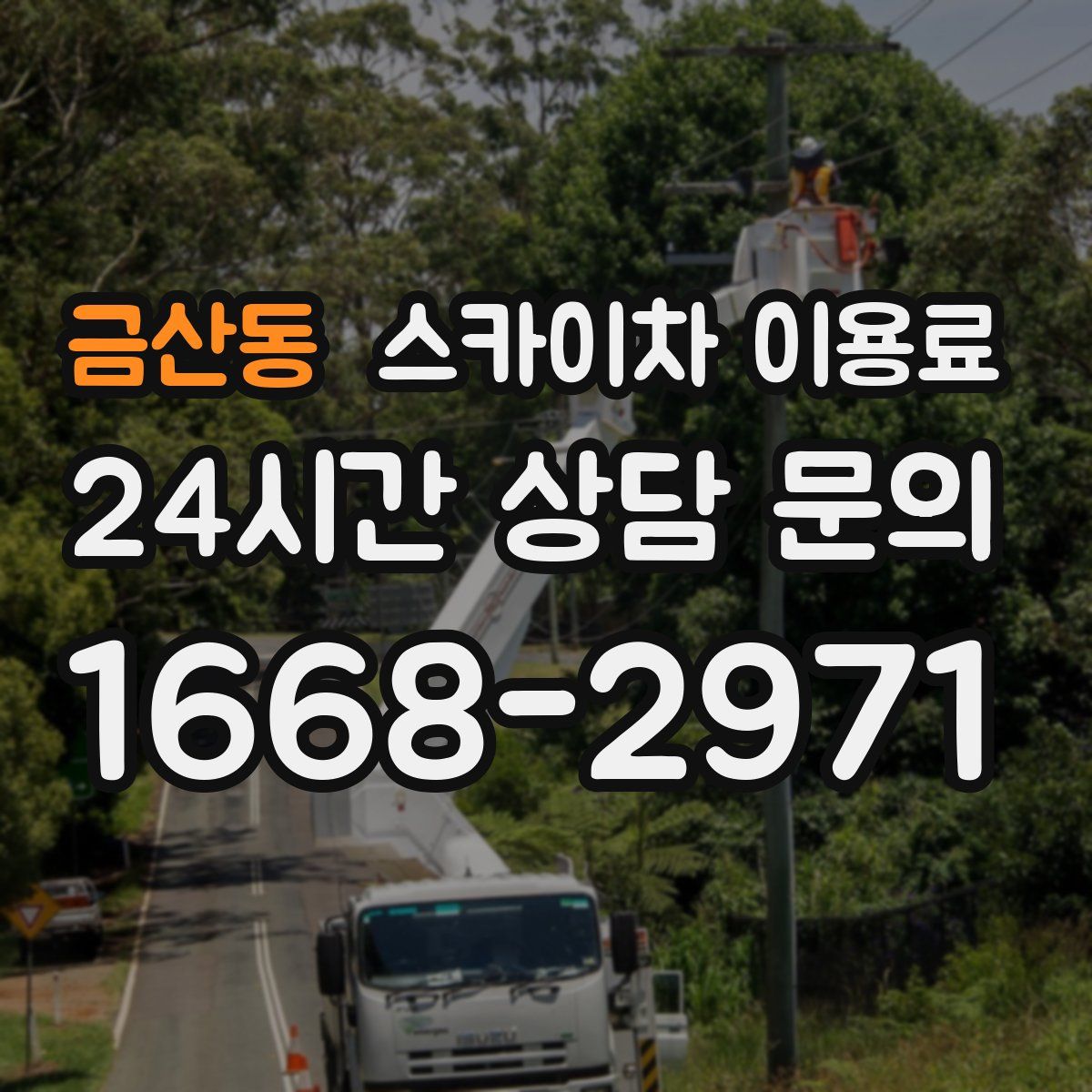 금산동 스카이차 이용료