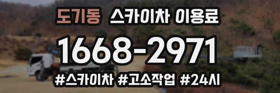 도기동 스카이차 이용료