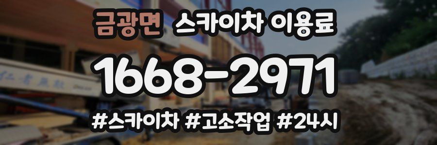 금광면 스카이차 이용료