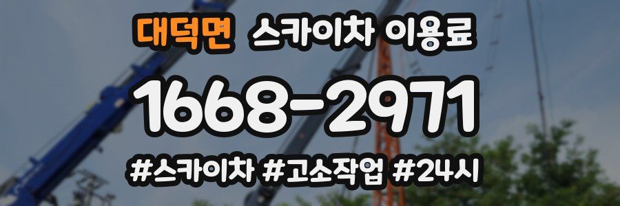 대덕면 스카이차 이용료