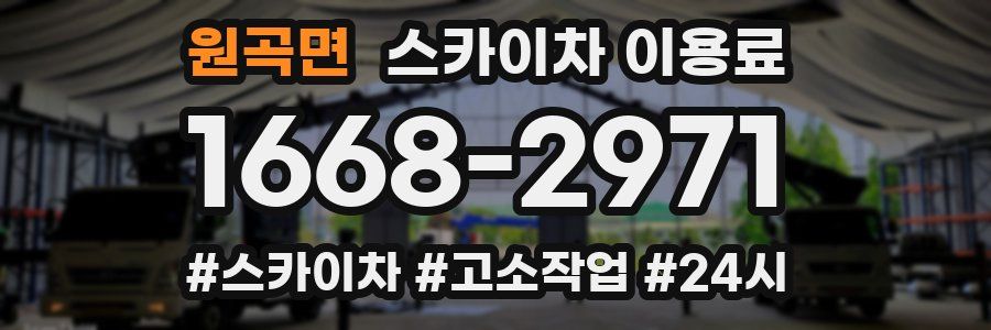 원곡면 스카이차 이용료