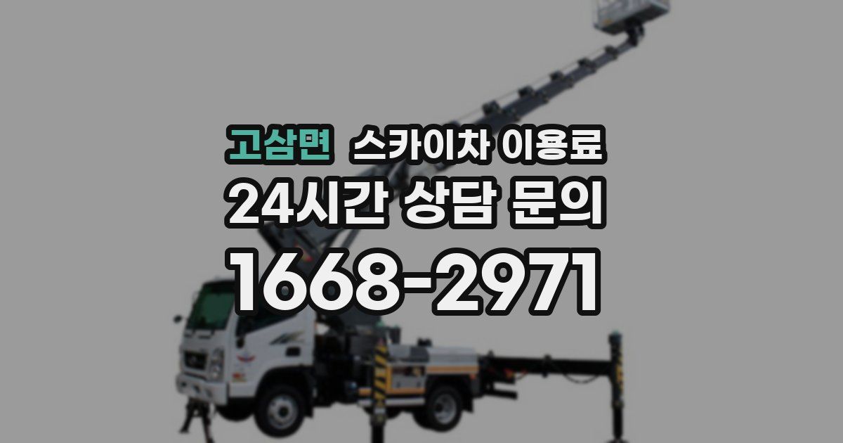 고삼면 스카이차 이용료