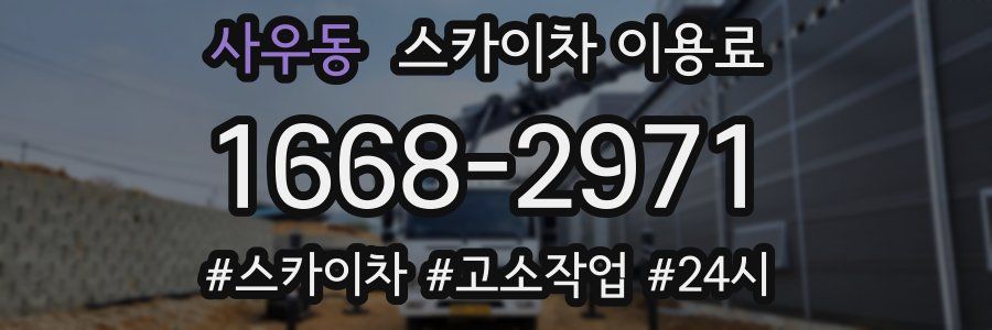 사우동 스카이차 이용료