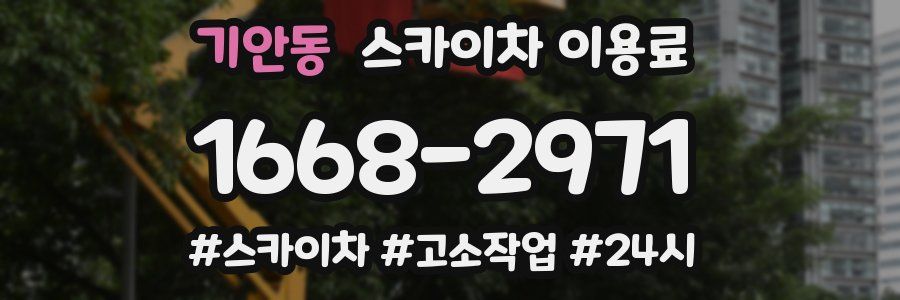 기안동 스카이차 이용료