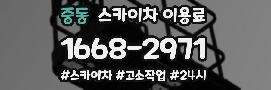 중동 스카이차 이용료
