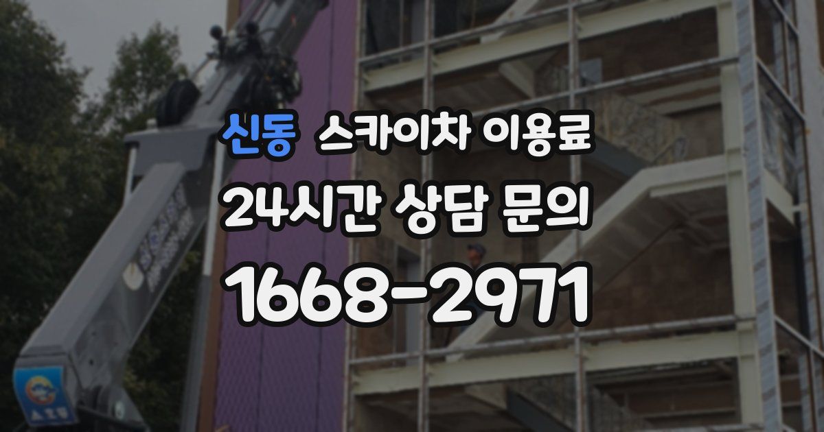 신동 스카이차 이용료