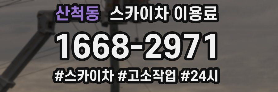 산척동 스카이차 이용료