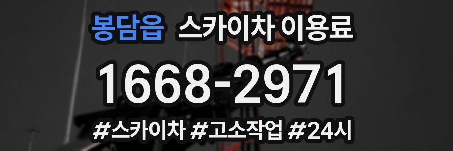 봉담읍 스카이차 이용료