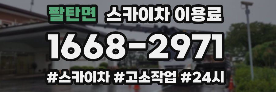 팔탄면 스카이차 이용료