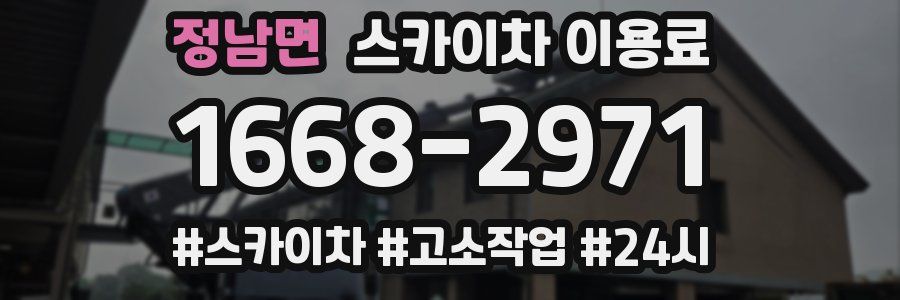 정남면 스카이차 이용료