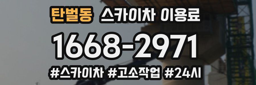 탄벌동 스카이차 이용료